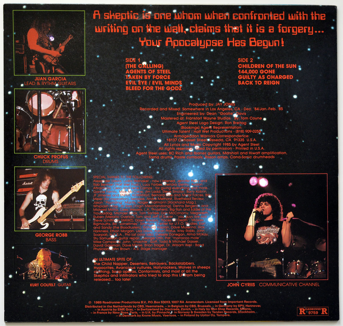 High Resolution Photo #11 AGENT STEEL Skeptics Apocalypse https://vinyl-records.nl 